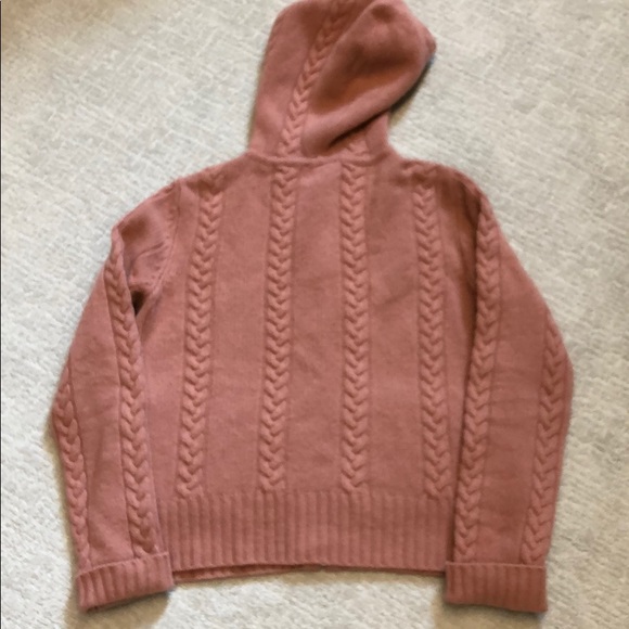 J.Crew Blush Cable Zip Hoodie - Picture 4 of 4